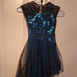 Revolution Dancewear lyrical/contemporary dress w/matching hairpiece SC